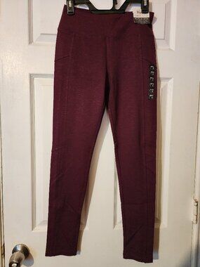 NWT Mudd Ponte 4xFLX Stretch Burgundy Jeggings Size Small Pull-On Pants